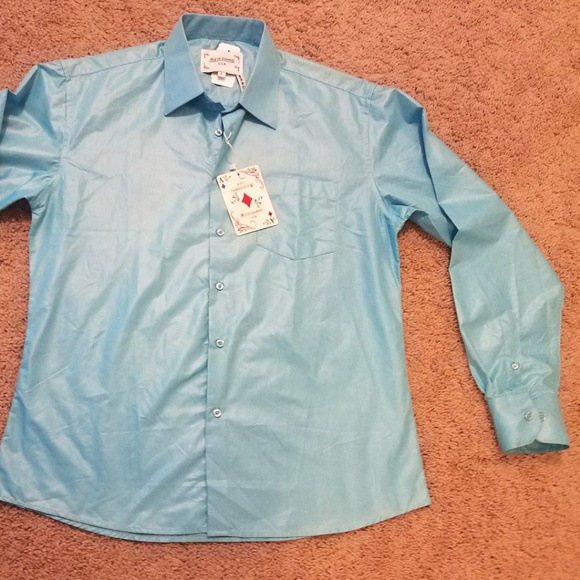 NEW Ace of Diamond Men's Button Down Dress shirt L NEW = CLOSET CLOSING - Picture 5 of 8